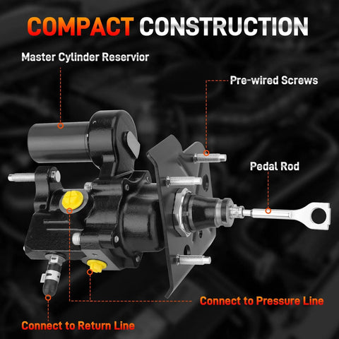 Chevrolet Silverado 2500 HD 2011 And GMC Sierra 2500 HD 2011 Hydraulic Power Brake Booster With Pushrod Replacement 1781036 19371361 20940394 Fits 6.0L 6.6L V8 HD Trucks