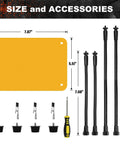 Helping Hands Soldering Station Kit with flexible arms, 7.87x5.51 inch yellow base, accessories shown