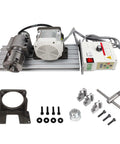 Beefy Lathe Chuck Spindle Assembly Kit With 3 Jaw Chuck And 750W 110V Brushless Servo Motor Speed Controller Through Hole 45mm