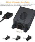 DB9 RS232 Breakout Connector Solderless Serial Adapter with 10mm case and protective cover tubes in 5mm, 6mm, 7mm sizes