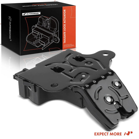 Heavy Duty Trunk Latch Lock Actuator Straight Up Swap For Chevy Impala Camaro Malibu Cruze Tailgate Lid Motor, black metal unit.