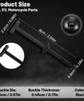 Heavy Duty Nylon Cable Tie Buckle Kit With Flush Cutter Double Sided Self Lock 100 Pcs dimensions and sizes shown