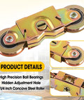 2 Pcs Patio Sliding Door Rollers Replacement Compatible With 1997061 And 1273704 For 200 And 400 Tandem Roller Gliding Glass