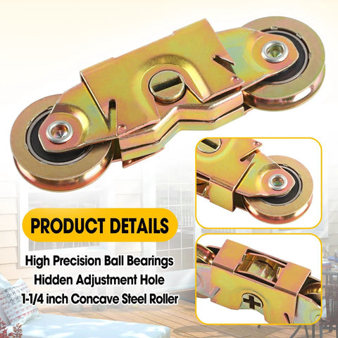 2 Pcs Patio Sliding Door Rollers Replacement Compatible With 1997061 And 1273704 For 200 And 400 Tandem Roller Gliding Glass