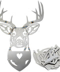 Welding Practice Kit For Beginners Metal Art Project with 201 Carbon Steel Plates for deer head sculpture assembly.