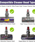 High Torque Cleaner Head Connector For Dyson V10 V11 V15 G5 Vacuum Cleaners with four cleaner head types