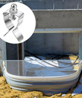 12 Piece Window Well Cover Clips Kit Includes Nuts Screws And Gaskets For Basement Egress And Exterior Courtyard Use Heavy Duty Steel Durable Steel Construction For Tough Outdoor Conditions And Easy Retrofit For Contemporary Basements And Courtyards. window well cover clip on basement egress cover, steel 60 mm