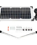 Sun Powered 10 Watt Solar Panel Kit For Automatic Gate Openers Portable 12V Battery Charger Replacement FM200 FM350 FM500
