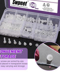 330Pcs M3 Nylon Hex Socket Screws Nuts With Washers Kit Six Sizes Black Plastic Hex Head Cap Screws Bolts Nuts Full Thread Knurled Bolts Lengths 4 5 6 8 10 12mm Dope For DIY Electronics And Hobby Builds in storage case