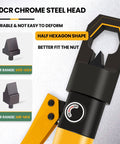 40CR chrome steel head of Hydraulic Nut Splitter Tool Heavy Duty Nut Separator Portable Cracker 10T Force Cutting Range M8 To M14 And M16 To M24