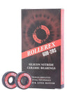 Silicon Nitride 608-2RS Ceramic Bearings Pre Lubricated For Skates And Scooters ABEC 7 packaging with two bearings