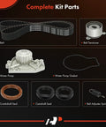 Engine Timing Belt Kit With Water Pump Tensioner And Seals For Honda CRV 1997 2001 And Acura Integra 1996 2001 parts layout
