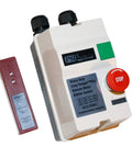 Long Ranger Remote Motor Starter Switch for Dust Collectors with receiver and hand control, 208-240V, 9V battery included.