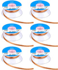 Six Pack 5Ft Solder Wick Braided Desoldering Wicks With Flux No Clean For Electronics PCB Repair Blue 0.1 Inch Wide