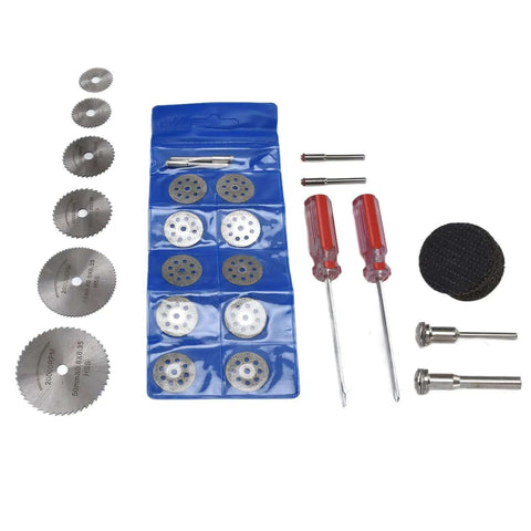 Forty Four Piece Cutting Wheel Set With Diamond Cutter Wheels And Circular Saw Blades For Rotary Tools Pro Grade Resin Cutting Discs
