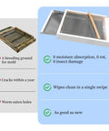 Comparison of old wood and new Two Pack Cedar Screened Bottom Boards For 8 Frame Langstroth Beehives With Metal Insert And Painted Finish