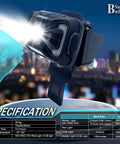 Built In Headlamp For CR06 And CR08 Hard Hats Hands Free Safety Helmet Light Rechargeable LED Work Lamp Helmet Mount Headlamp
