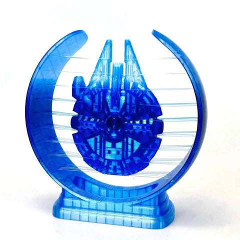 Blue 3D printed model using PETG 1.75mm Filament Dual Color Gradient Blue To Translucent 1kg for Ender 3 CR 10