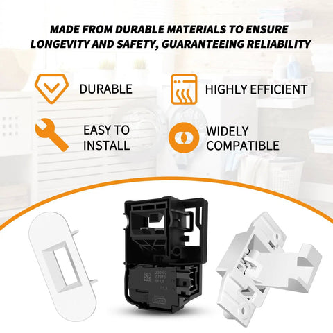 Durable Lid Lock Kit For GE And Hotpoint Washers Replacement WH01X27954 With Easy Plug And Play Install And Pro Grade Build Replaces WH01X26114 WH01X24114 EG380843M 290D1580P004 290D1580P002