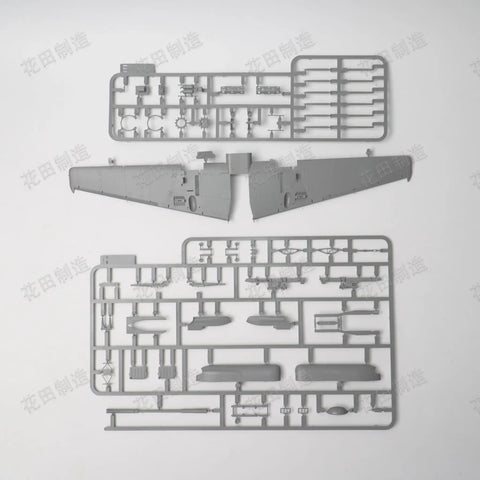 Plastic sprues with parts for 1 48 Scale Henschel Hs 129 B3 Model Kit With Ultra Detailed Interior And Clear Parts Bonus Set.