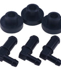 3 Pack Fuel Tank Stem And Bushing Kit For Husqvarna Craftsman AYP Poulan Pro Roper Weed Eater Replacement Parts with stems and bushings.