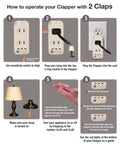 Instructions for Sound Activated Wall Switch With Clap Detection For Easy Lights On Off Control Wireless Light Switch For Kitchen And Bedroom No More Fumbling In The Dark As Seen On TV
