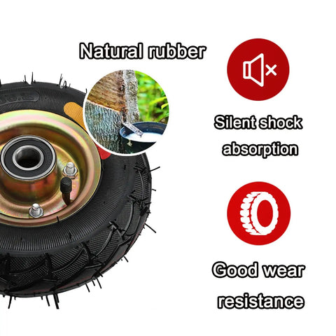 Heavy Duty Pneumatic Swivel Caster Wheels With Side Brakes For Workbenches Furniture Carts And Garage Rubber Wheels With Stainless Steel Screws Load Capacity Built To Last And Ready To Roll, natural rubber wheel with silent shock absorption and wear resistance features