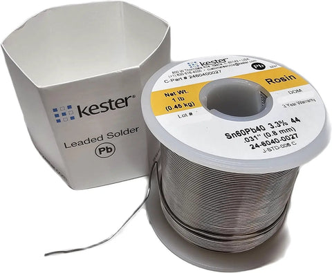 44 Series Rosin Core Solder Wire 21 AWG Sn60 Pb40 Activated Flux For Electronics Core Size 66 1 Lb Spool USA Made
