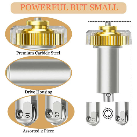 Scoring Wheel Tool Set Bundle For Card Making And 3D Home Decor Includes Single Tip Double Tip And Drive Housing Works