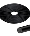 Rock Solid Black Rubber Backer Rod 1/4 Inch By 20 Feet caulk saver tape in a coil, flexible rubber for sealant jobs.