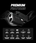 Series 4 Ultra Golf Rangefinder with Slope Switch Black showing premium features like OLED display and 1200 yd range.
