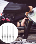 Person using 10 Piece Grease Injector Needle Kit For Most Grease Guns, 6cm Steel Nozzle Tips, ideal for automotive maintenance.