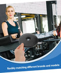Smooth Rotation Pulley Wheel Covers For Gym Equipment, Noise Reduction Replacement Caps For Fitness Machines, Universal Fitness Pulley Covers, 2 Pairs, Durable Shield For Home Workout Gear, black pulley cover on gym machine
