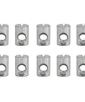 Top Shelf Cross Dowel Barrel Nuts M6 X 14 Millimeter Zinc Plated Furniture Hardware Connectors tough as nails in a 10 piece set.
