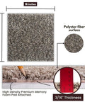 Premium Plush Carpet Tiles With Built In Padding 18x18 Inch Peel And Stick Floor Tiles showcasing polyester surface and foam backing.