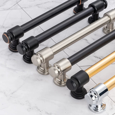 10 Pack 5 Inch Black And Nickel Cabinet Pulls Matte Black And Brushed Nickel Cabinet Handles