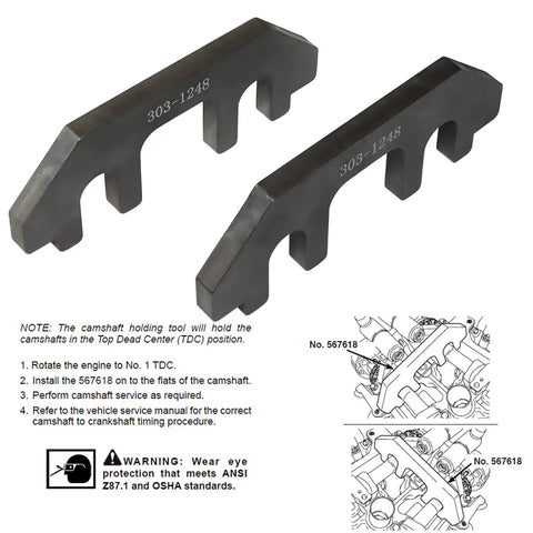 Camshaft Holding Tool Set For Ford Lincoln Mercury 3.5L 3.7L 4V Cyclone Engines Timing Alignment Holder Kit Replacement 303-1248