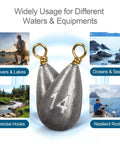 26 Piece Fishing Weights Sinkers Kit With Drop Shot Weights Lead Sinkers For Saltwater And Freshwater Catfish Weights