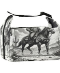 Cowboy Themed Lunch Box With A Horse Ride Design For Women And Men Reusable Insulated Lunch Tote Leakproof Cute Cooler