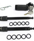 Two Hitch Pin Lock Set For One Half And Five Eighth Inch Receivers With One Shared Keyed Alike Lock Anti Theft Weatherproof