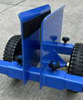 Heavy Duty Adjustable Panel Dolly With Lockdown Grip And Smooth Rolling Rubber Wheels For No Sweat Hauling Panels Or Doors On Busy Job Sites During Fast Track Renovation Work close-up view showcasing rubber wheels and adjustable grip.