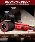 Beefy 1400W Burnishing Polishing Machine 110V Handheld Sander Polisher Kit with ergonomic design and burnishing wheel