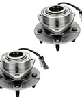 Front Wheel Bearing And Hub Assembly Pair For 2002 To 2007 Saturn Vue 2005 To 2006 Chevy Equinox And 2006 Pontiac Torrent With 5 Lug And ABS Compatible