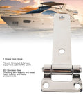 Self Closing Reversible T Shape Door Hinge For Cabinets And Yachts Durable Stainless Steel next to yacht at sunset