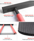 Heavy Duty One Piece Surfboard Wall Rack With Powder Coated Carbon Steel Build Anti Slip Rubber Cradle And Tough Bungee Straps For Secure Garage Organization Holds Up To Six Boards Dope Gear close-up of locking system and anti-slip mat.
