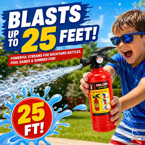 12 Pack Fire Extinguisher Water Squirter Guns For Kids Premium Plastic Design Epic Summer Soaking Stash Top Tier Yard Battle Gear Long Range High Capacity Outdoor Chill Squad Essentials