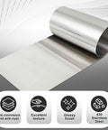 MorningRo 430 stainless steel sheet, 24 x 96 in, 24ga, brushed finish, rolled metal sheet