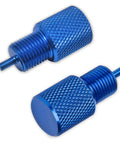 Pro Shop Grade Brake Proportioning Valve Bleeder Tool Compatible With Gm Combination Valves Pv2 Pv4 Disc Disc And Disc Drum Bleeding Kit, blue aluminum handle with knurled grip.