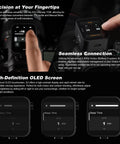 X3C TTL Wireless Flash Trigger for Canon with OLED touchscreen and quick charge feature, showing precision control interface.