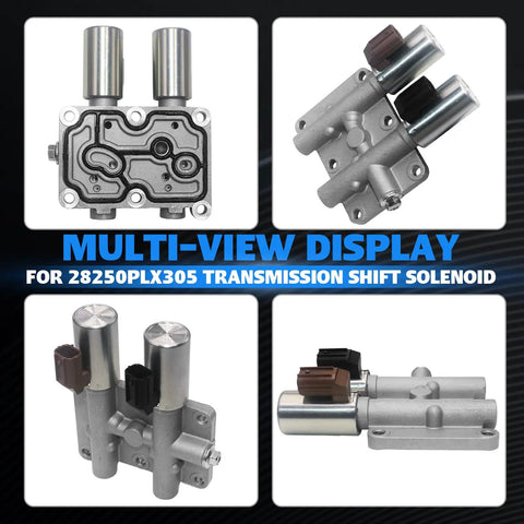 Civic 1.7L Transmission Dual Linear Shift Solenoid Replacement For Honda 2001 To 2005 With Plug And Play Fit And Easy Install 28250PLX305 28250-PLX-305 TCS247 2N1338 Reliable Smooth Shifts, multi-view
